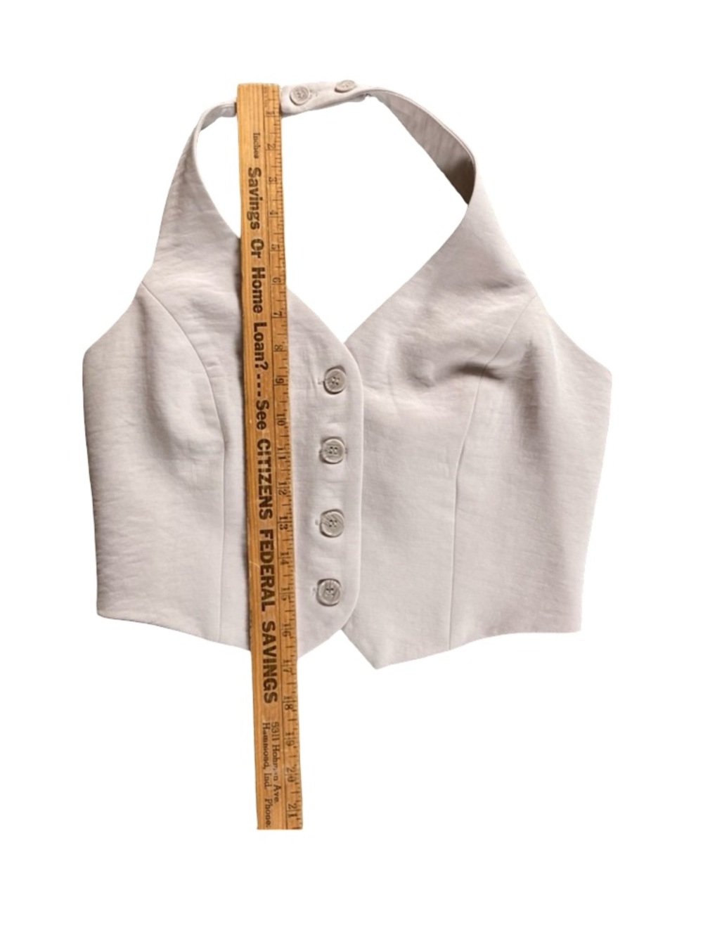 Christian Lacroix Halter Vest Button Up Size 4  Like New - Picture 8 of 10